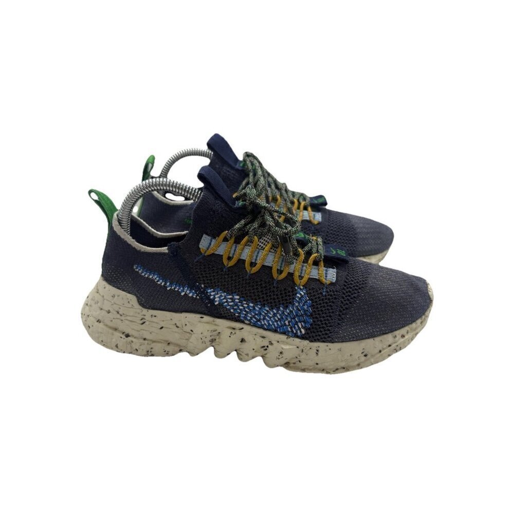 Nike Space Hippie 01 Obsidian Athletic Knit Sneaker DJ3056-400 Men's Sz 7.5 Shoe